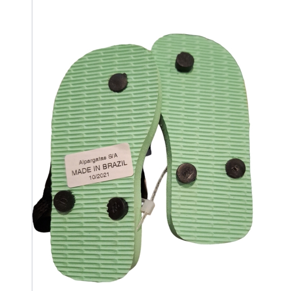 Havaianas MARVEL, Size 8c, Green - Picture 3 of 3